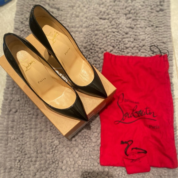 Christian Louboutin pigalle follies 100 black patent - Picture 5 of 10